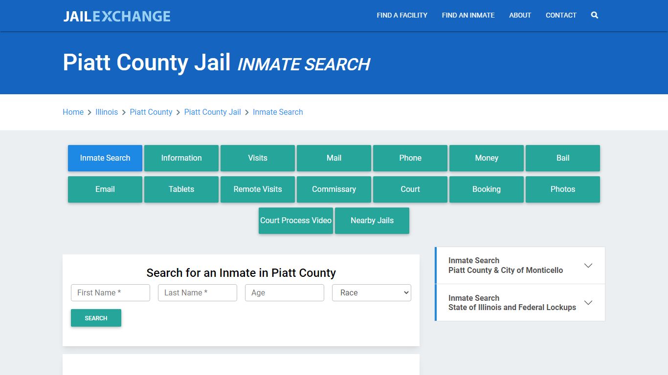 Piatt County Jail, IL Inmate Search: Roster & Mugshots